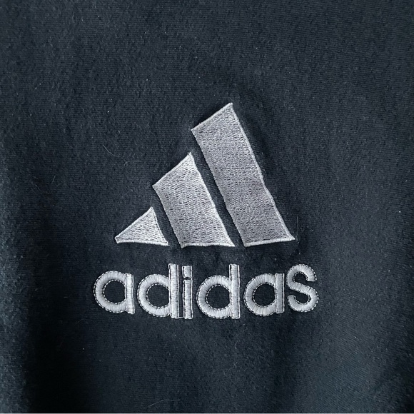 90s Vintage Adidas Equipment Sweatshirt Pullover Sweater Black White Size Medium - Picture 4 of 7